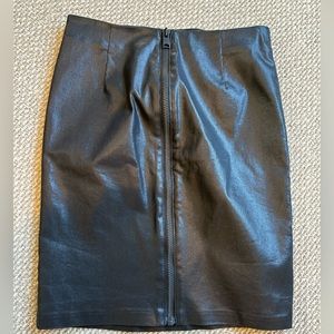 All Saints pleather Skirt with sexy back zipper